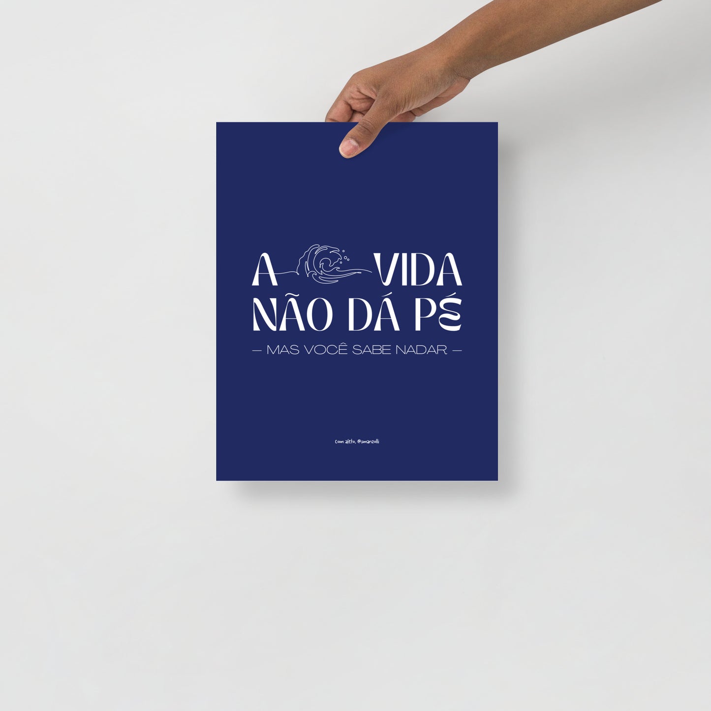 a vida não dá pé | print