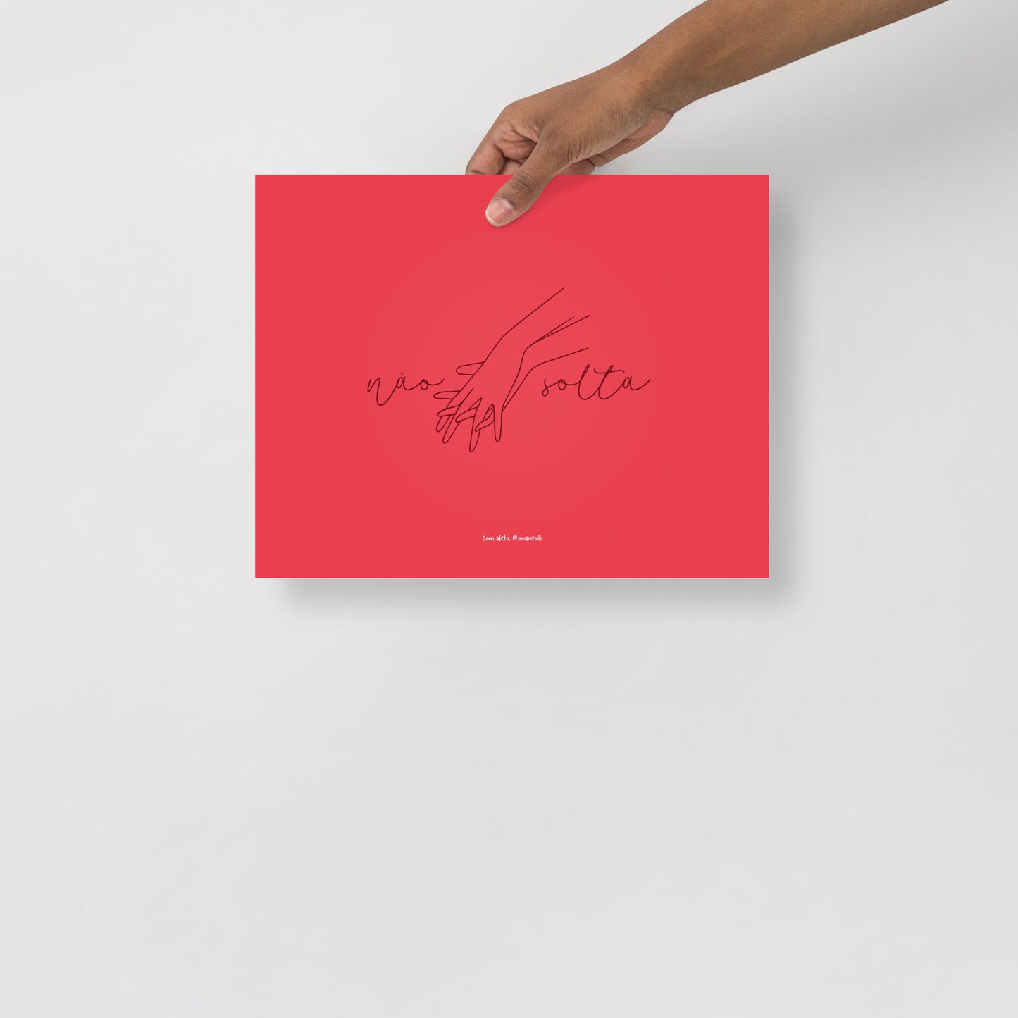 não solta #rosa | pôster