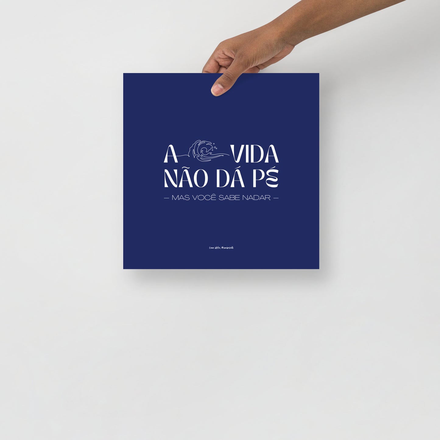 a vida não dá pé | print