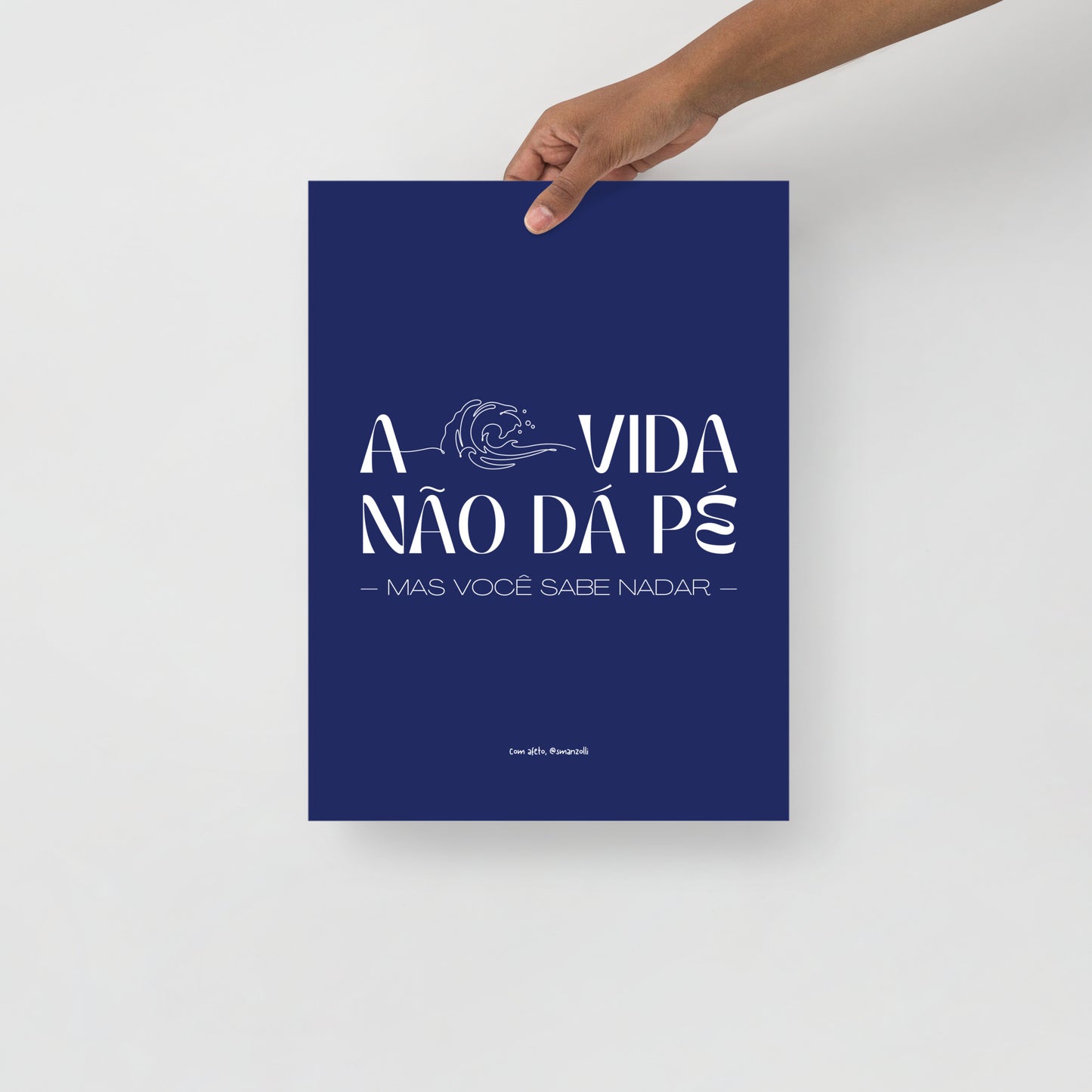 a vida não dá pé | print