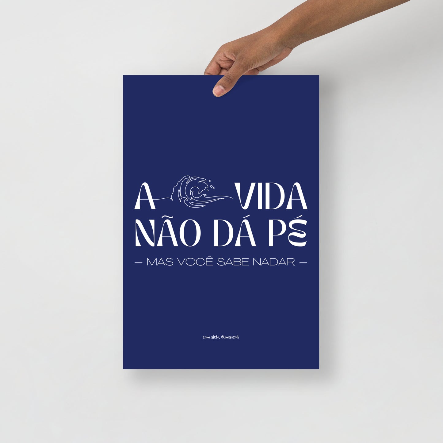 a vida não dá pé | print