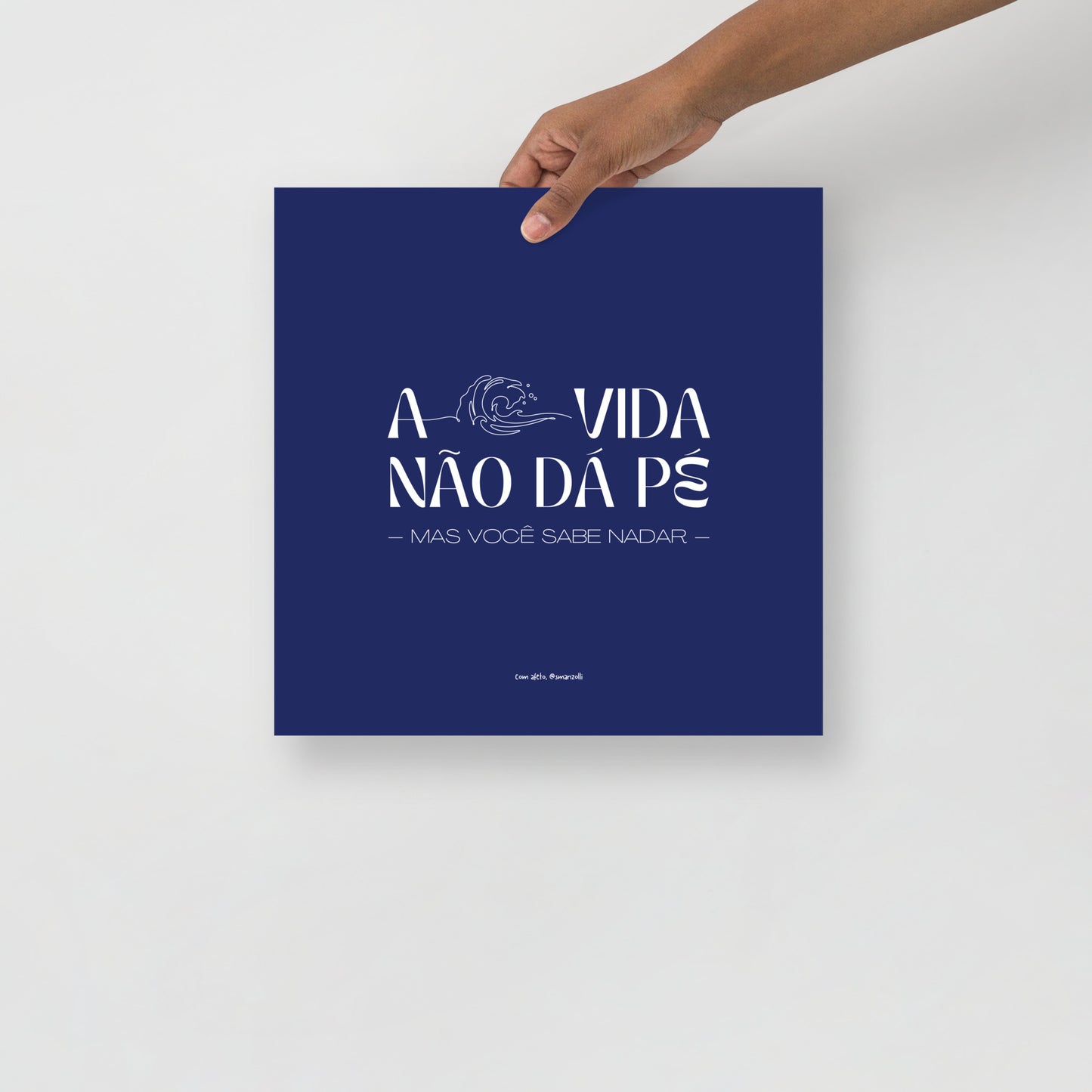 a vida não dá pé | print