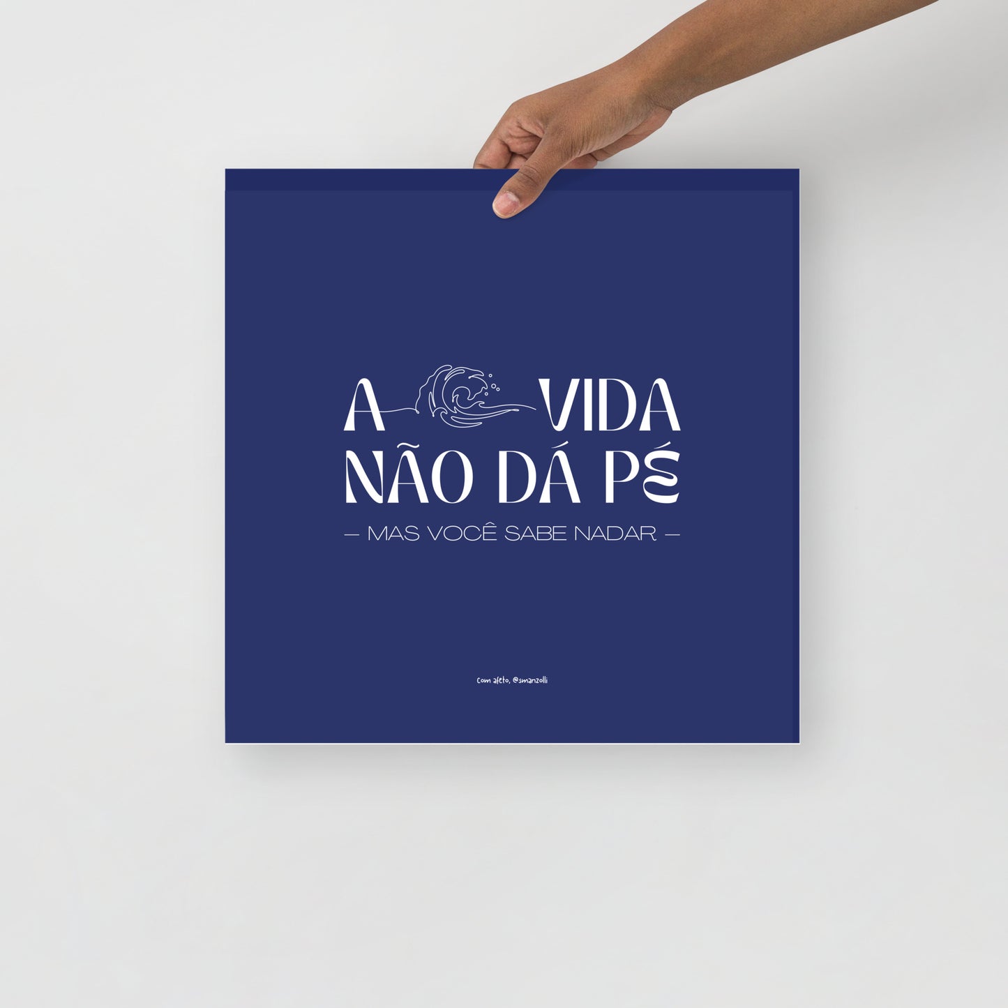 a vida não dá pé | print
