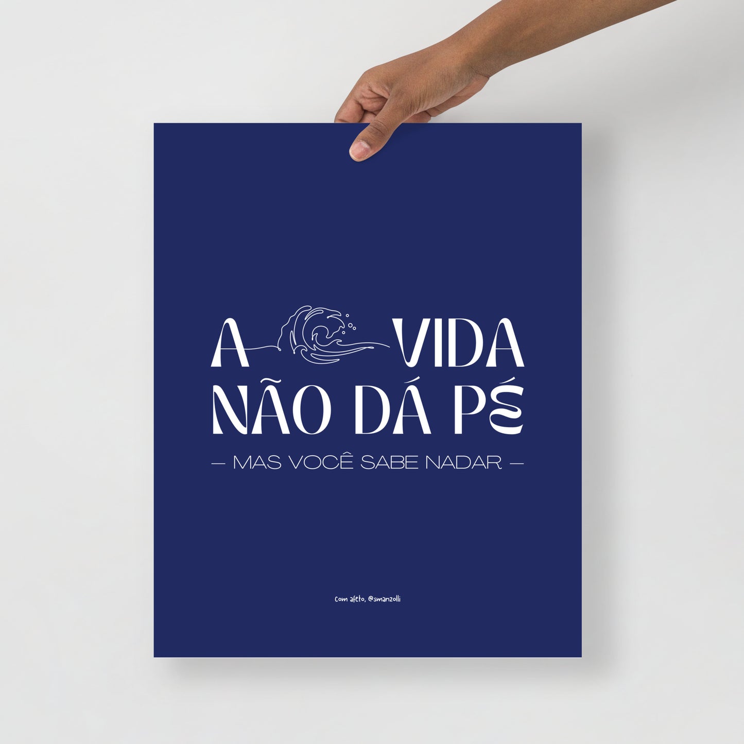 a vida não dá pé | print