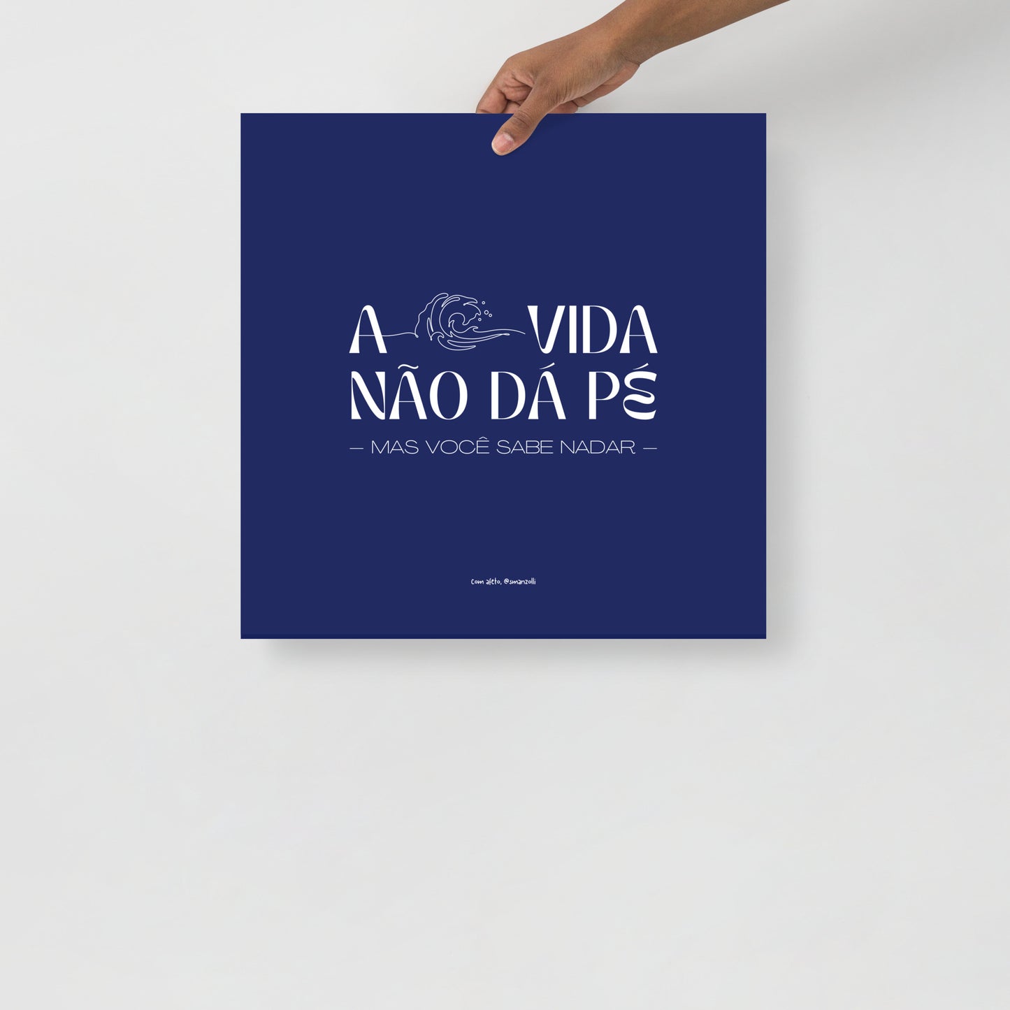 a vida não dá pé | print