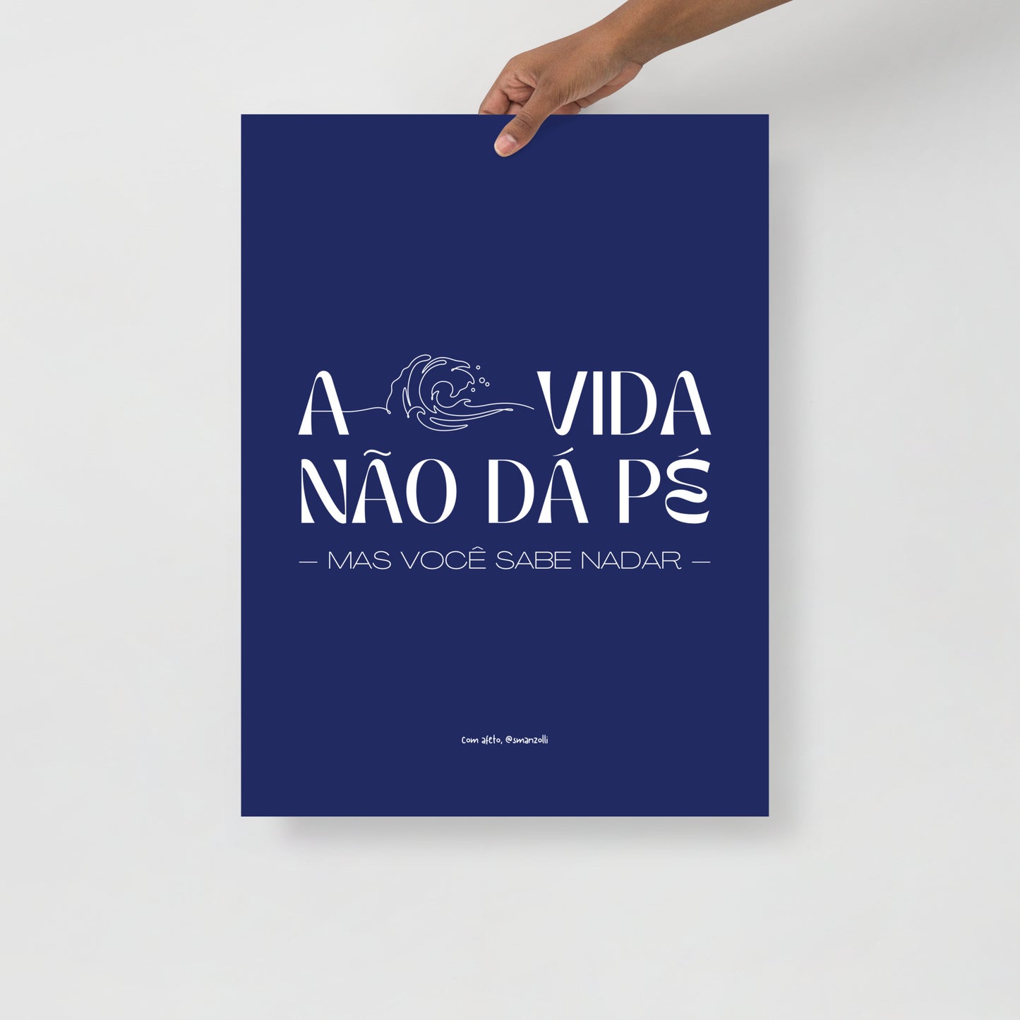 a vida não dá pé | print