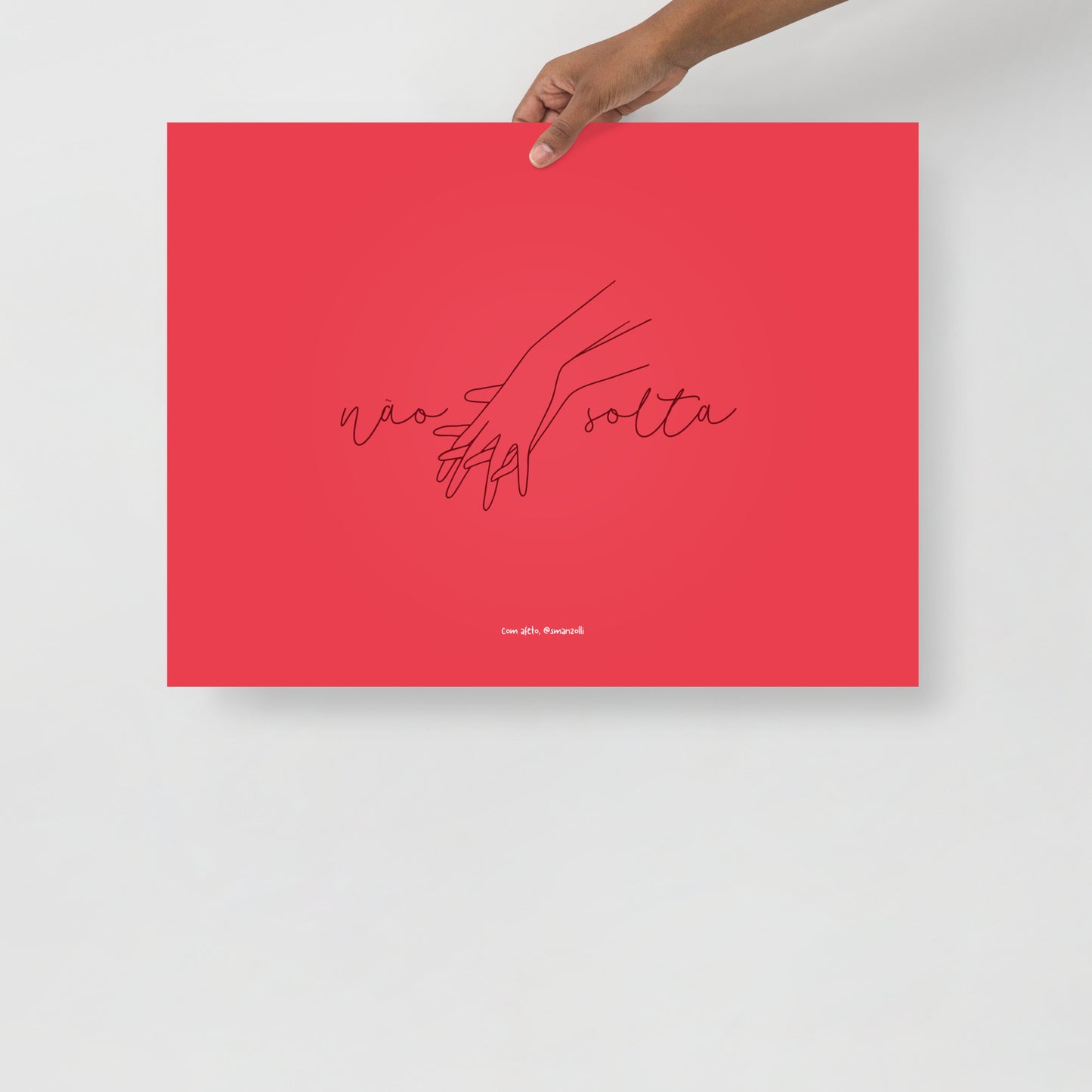 não solta #rosa | pôster