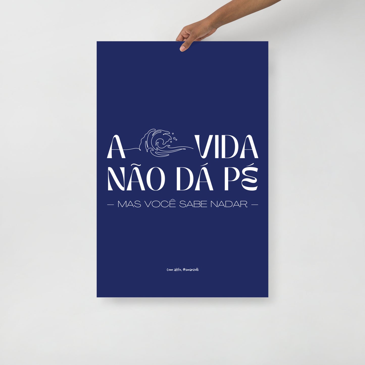 a vida não dá pé | print