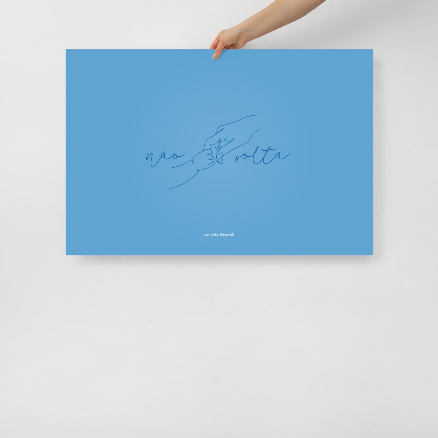 não solta #azul | pôster