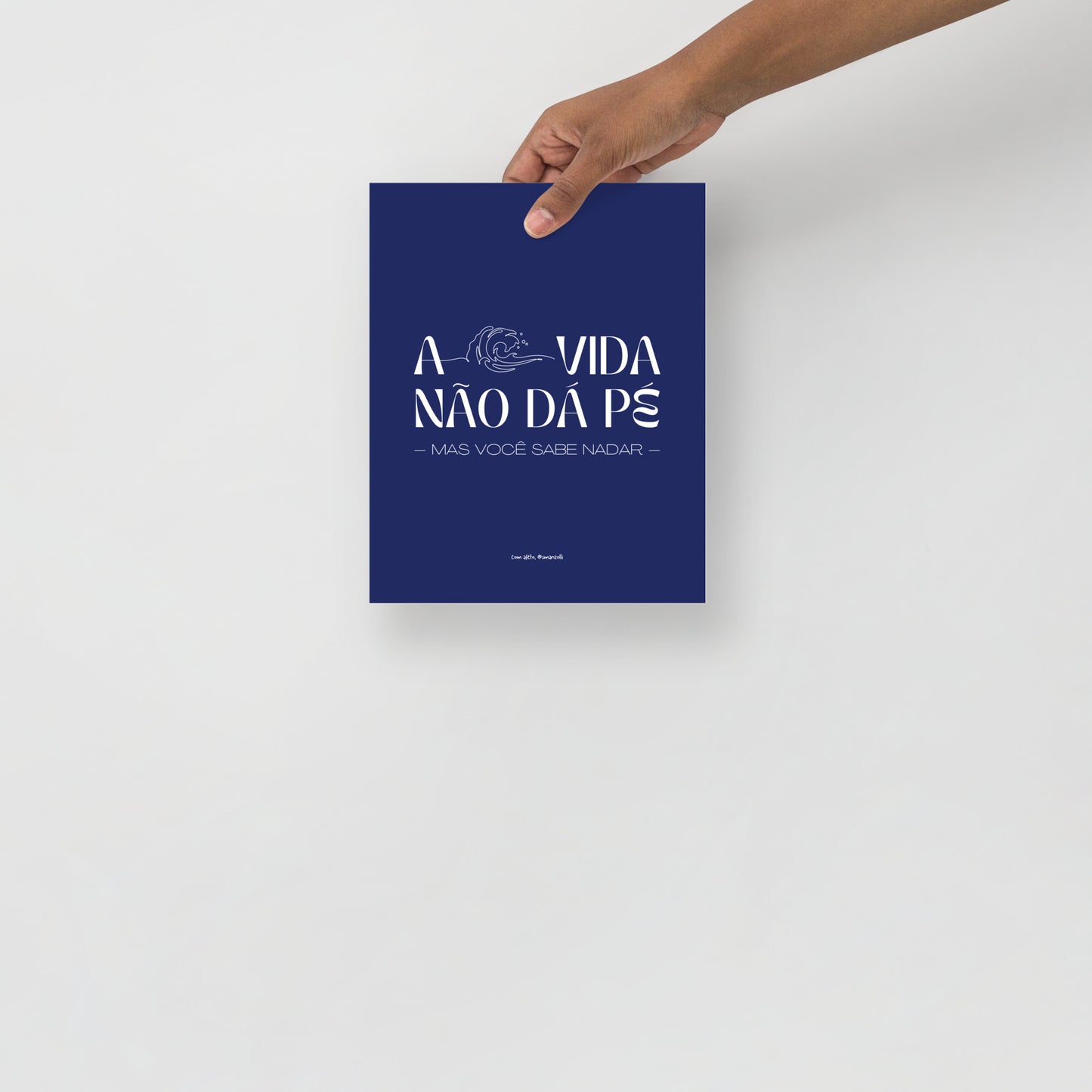 a vida não dá pé | print