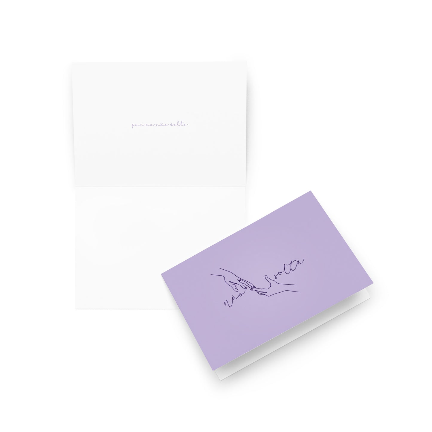 não solta #violeta | cartão